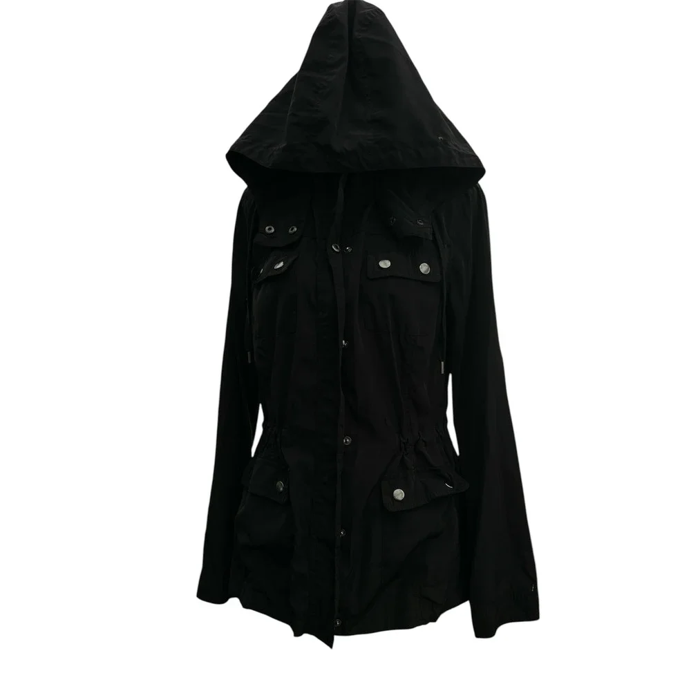 Athletic Collection by 26 International Black Utility Anorak Jacket Hooded L
